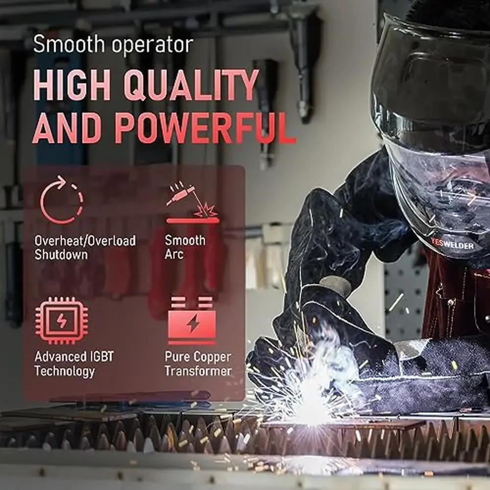 200A Dual Voltage Aluminum MIG Welder Stick TIG Multi Process Welding Machine 2