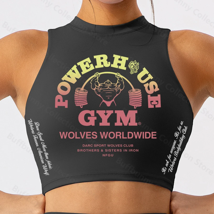 

She Darc Wolf Shirt Women Summer Outfit High Quality Soft Tank Tops Slim Sexy Sportswear Stretch Breathable Vest Sport Shirts