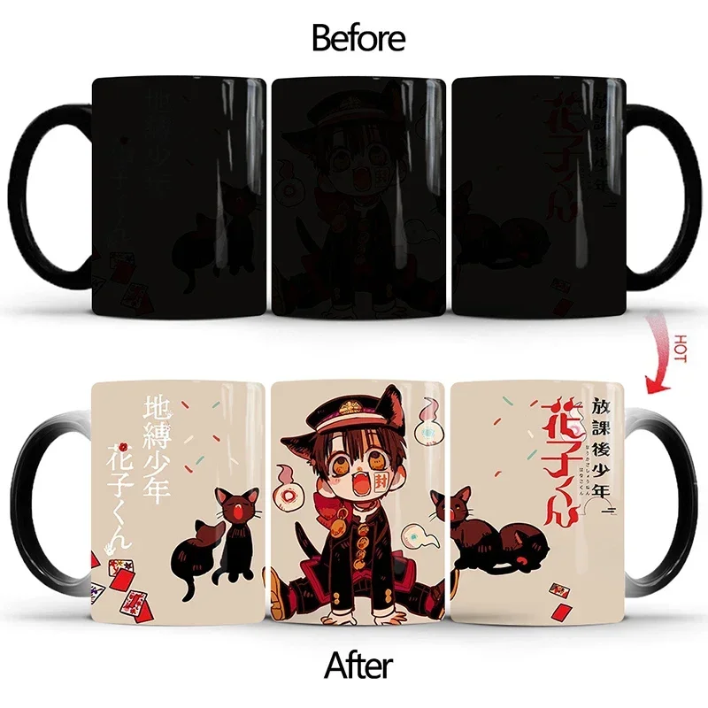 

Dropshipping 1Pcs New 350ml Color Changing Mugs Ceramic Home Milk Coffee Cups Drink Water Gift for Kids