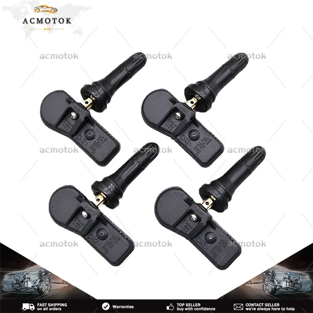 

4PCS Tire Pressure Sensor 52933-C1100 52933C1100 Automatic Registered for Hyundai ix25 Creta 2016 2017 2018 2019 2020 433MHz