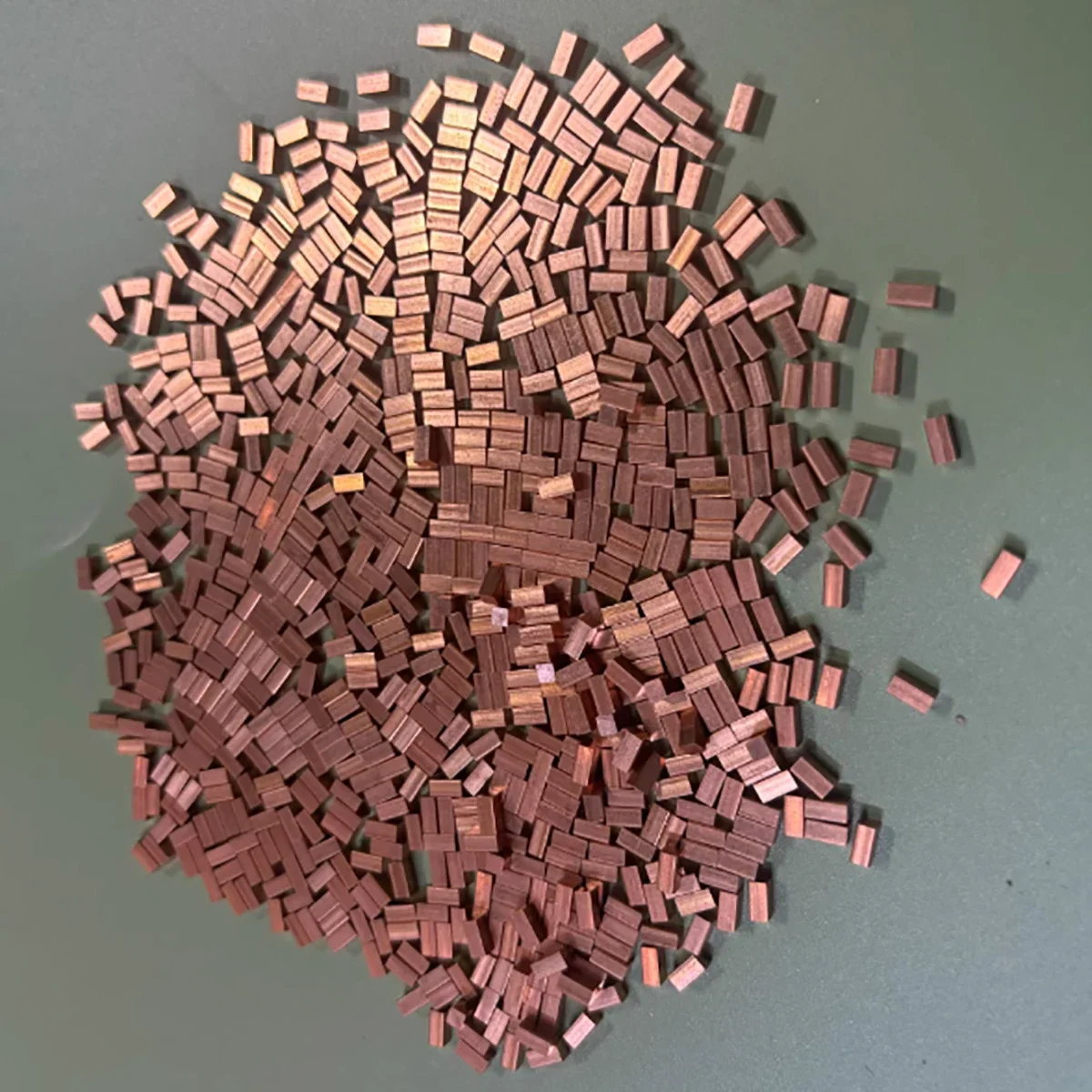 200mm Rotkupfer Flachstange & Vierkantstab / T2 Reinkupferstange - Maßgeschnitten in Jeder Form & Größe (Länge 200mm) – Detail 3