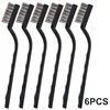 12PCS/6PCS Set Mini Metal Clening Wire Brushes DIY Paint Rust Remover Removal Cleaning Polishing Detail Metal Brushes Tools 5