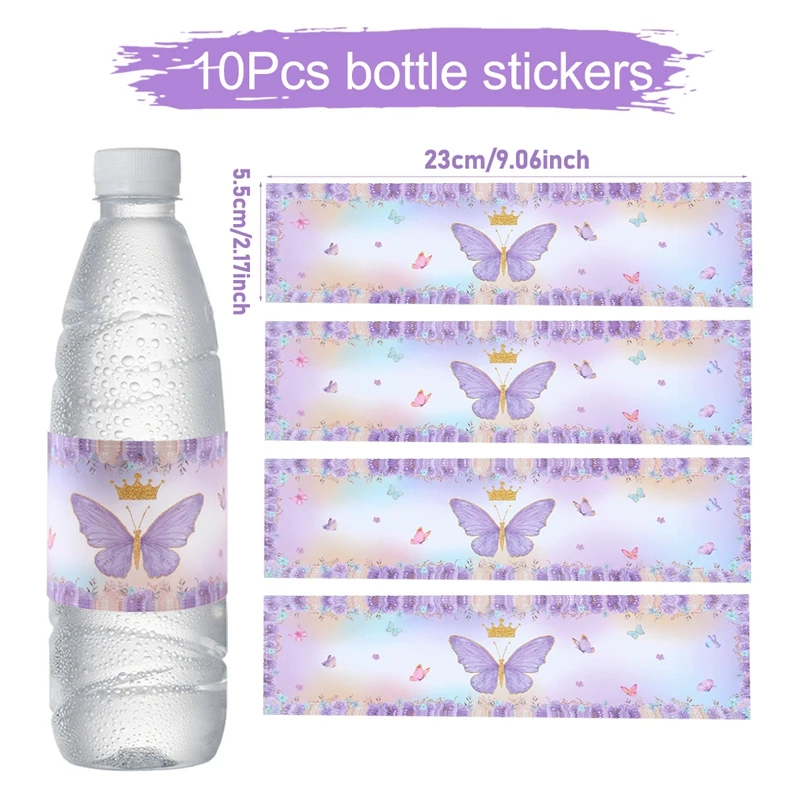 90th Birthday Water Bottle Labels - 24 Pack Party Decorations For Milestone Celebration
