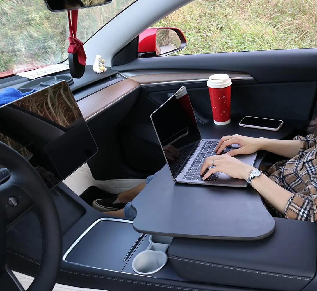 TPARTS, Pour Tesla modèle 3/Y volant support d'ordinateur bureau voiture  Table plateau pour tablette ou ordinateur portable voiture voyage Table  alimentaire - Historique des prix et avis