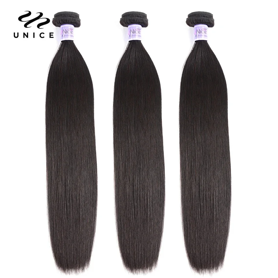 UNice Hair Kysiss Series Malaysian Straight Hair Weave Bundles Human