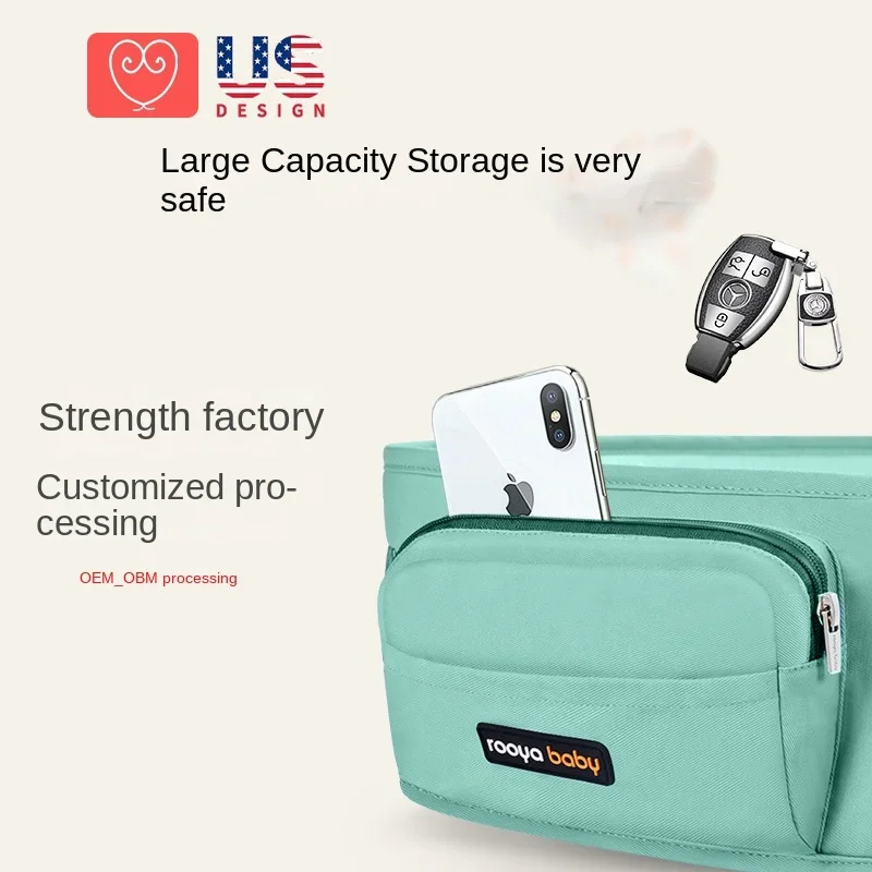 Baby Waist Stool, Multifunctional Stool, Children's Carrying Equipment Front and Back Lightweight All Season Baby Shoulder Strap