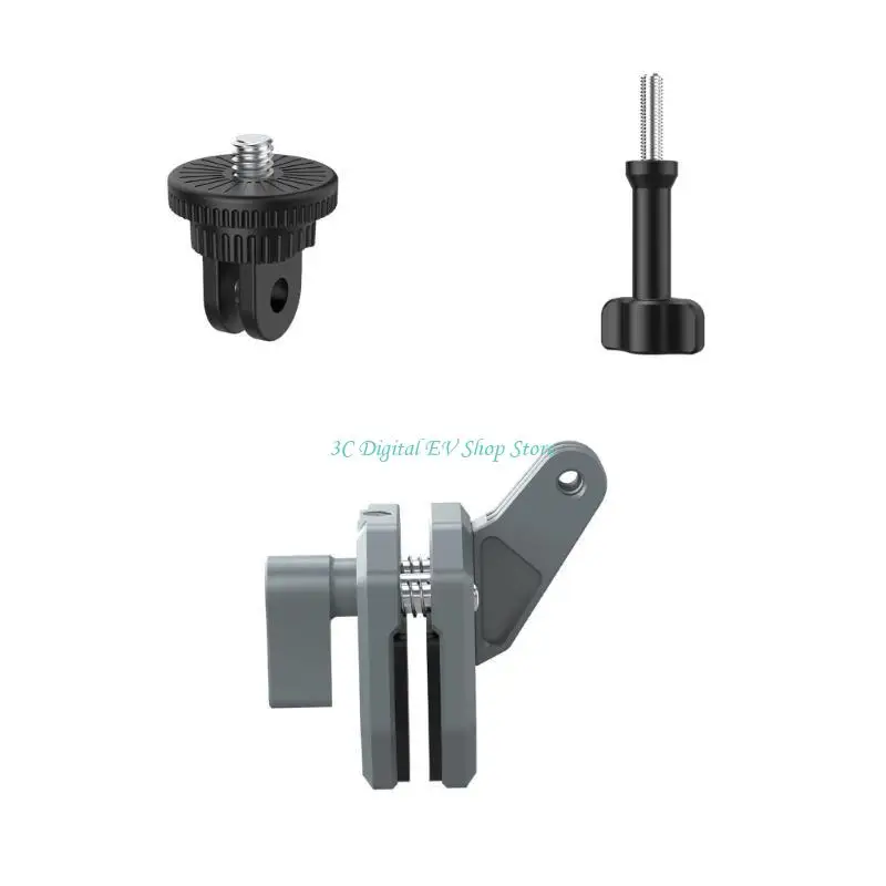Support Moto Caméra Action 360° - Pince Pare-Brise Aluminium
