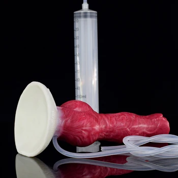 SMMQ Realistic Animal Wolf Dildo Silicone Big Knot Butt Plug Massager With Suction Cup Stimulator Squirting Dildo For Women 4