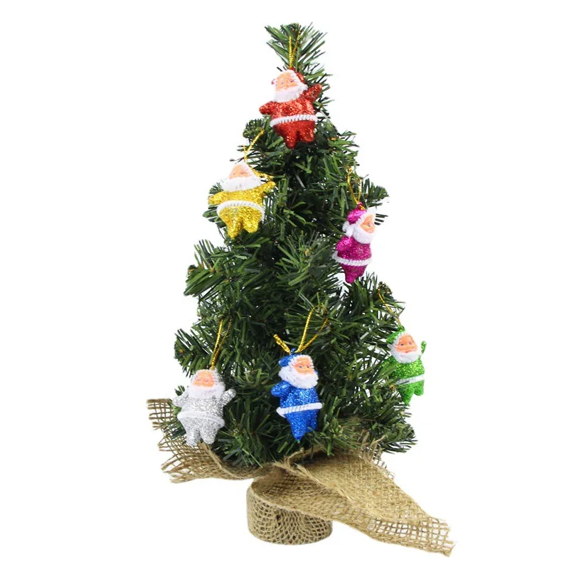 20/30/40CM albero di natale Desktop Mini alberi di natale per la decorazione domestica bambini artigianato fai da te ornamento di natale di capodanno