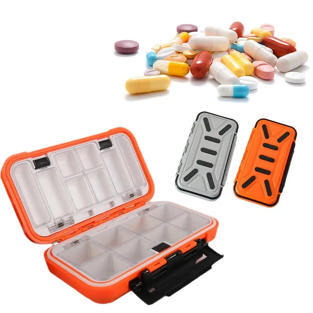 

Large Travel Pill Case Portable Pill Storage Organizer Container Medicine Dispenser Independent Lattice Pill Box 8 Compartments