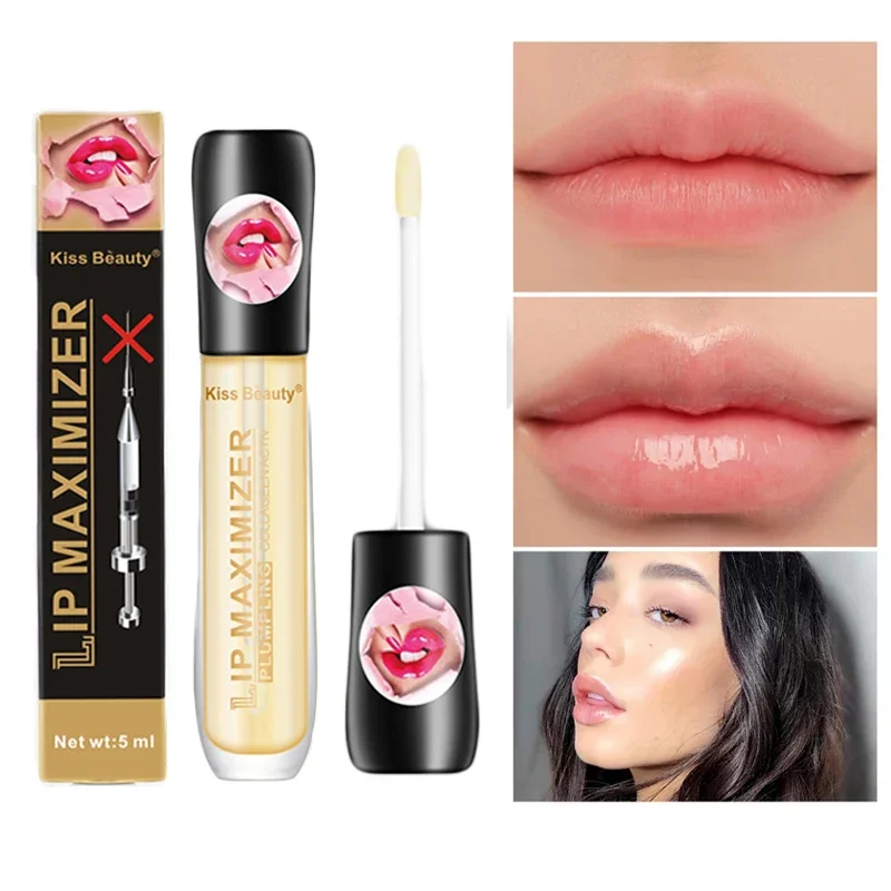 Lip Oil Lip Plumper 5ml Instant Volumising Repairing Reduce Lip Fine Lines