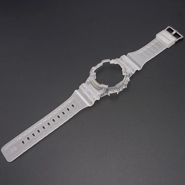 Resin Case Cover for Casio Watch band Bracelet accessories Strap Replacement Watchband for Casio G-Shock AQ-S810W/AQ-S800W Wrist 