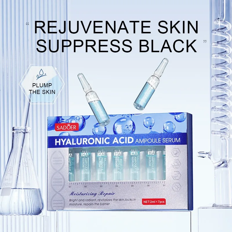 Vitamin C Face Whitening Serum Dark Spots Freckles Removal Hyaluronic Pore Minimizer Anti Aging Wrinkle Remove Golder Essence