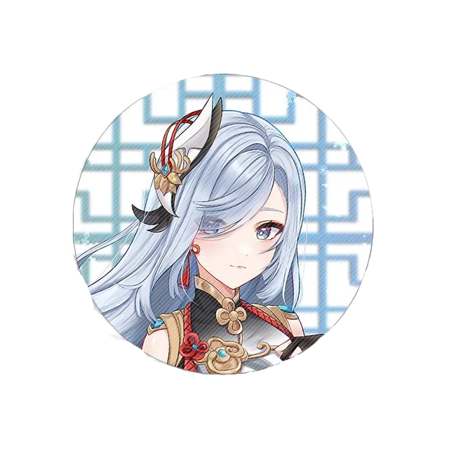 58mm Game Genshin Impact Brooch Pins Anime Badge Cosplay Yae Miko Xiao Zhongli Accessories For Clothes Backpack Decoration Gift Shenhe