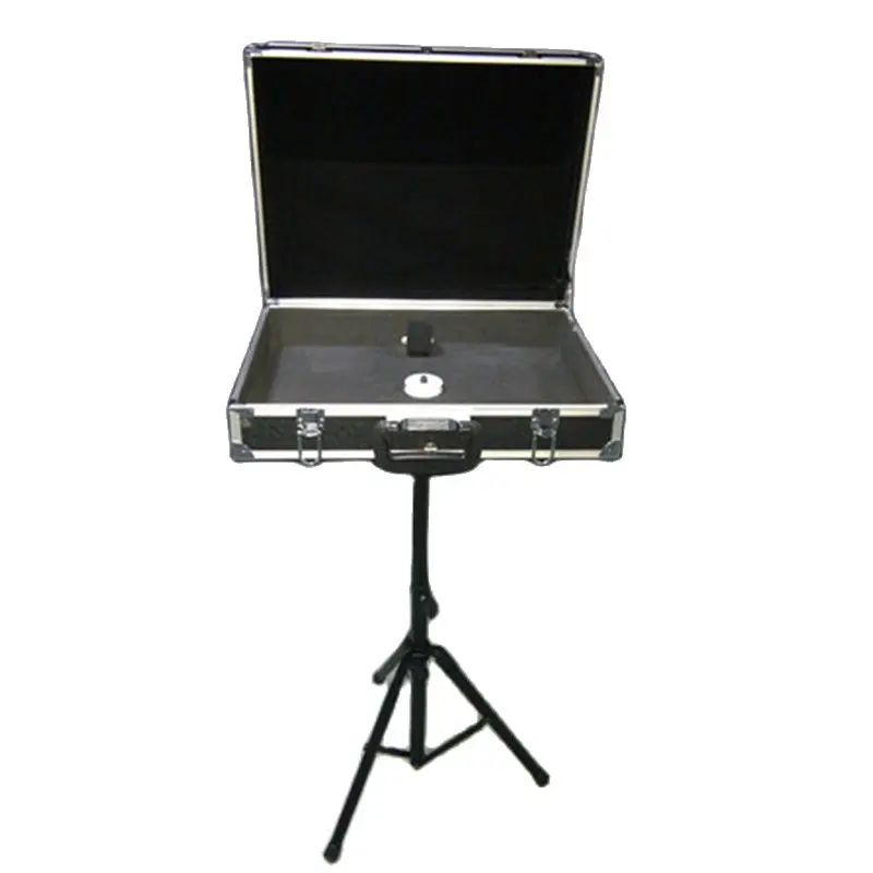 

Magic Tricks Carrying Case Set With Triangle Stand Magician's Table -Briefcase with Base - Accessary Props