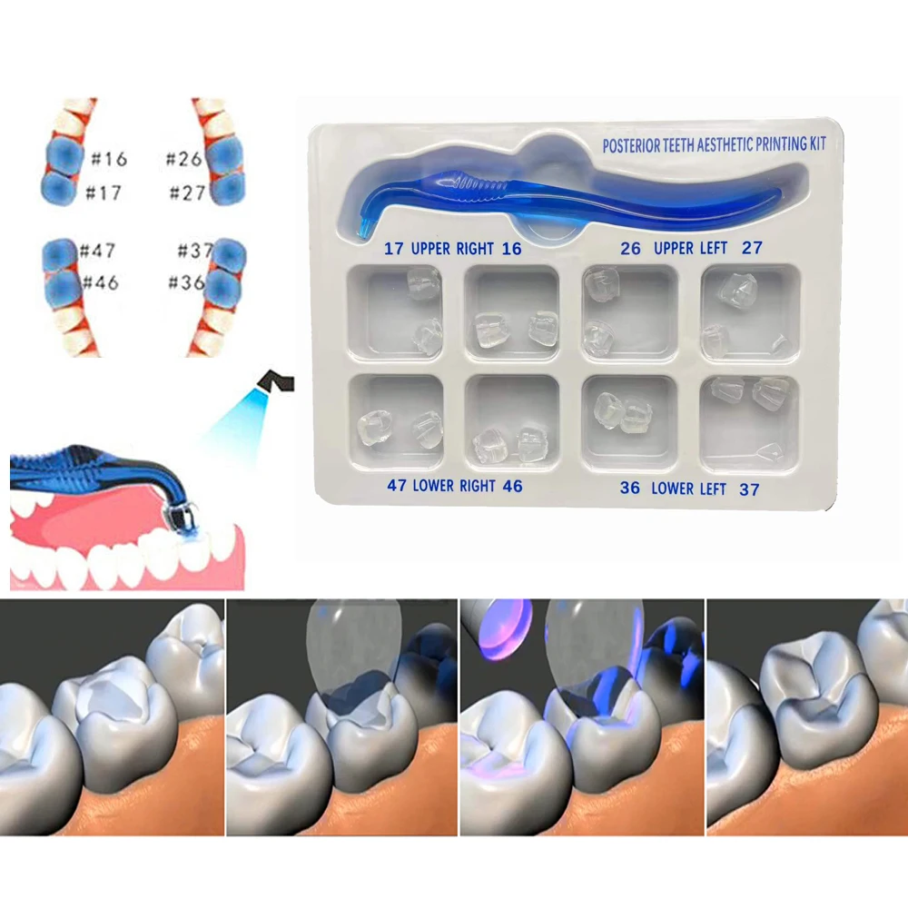 

Dental Posterior Teeth Aesthetic Printing Kit Printing Restoration Teeth Quick Built Dentistry tools Material