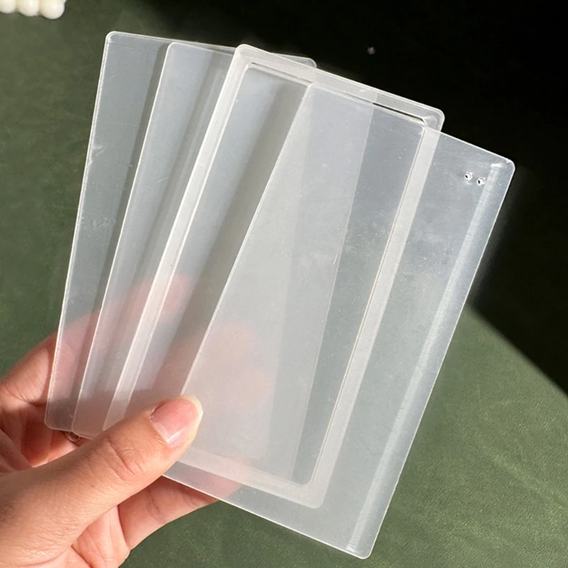 11 Typs Retro Geometric Shape Quicksand Mold Empty Plates Clear Acrylic Blank Plate DIY Quicksand Blank Card Brick