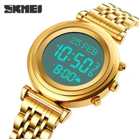 SKMEI 1892 Muslim Digital Watch Women Led Light Display Sport Watch Pilgrimage Time Reminder Qibla Direction Function Watch 2