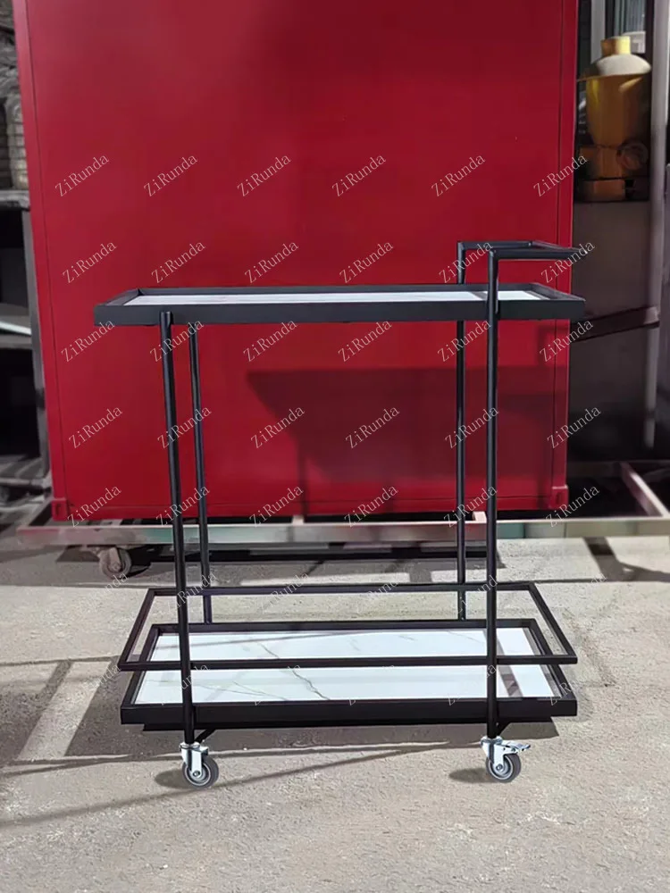 *Restaurant delivery trolley Mobile trolley Dessert fruit tray cart