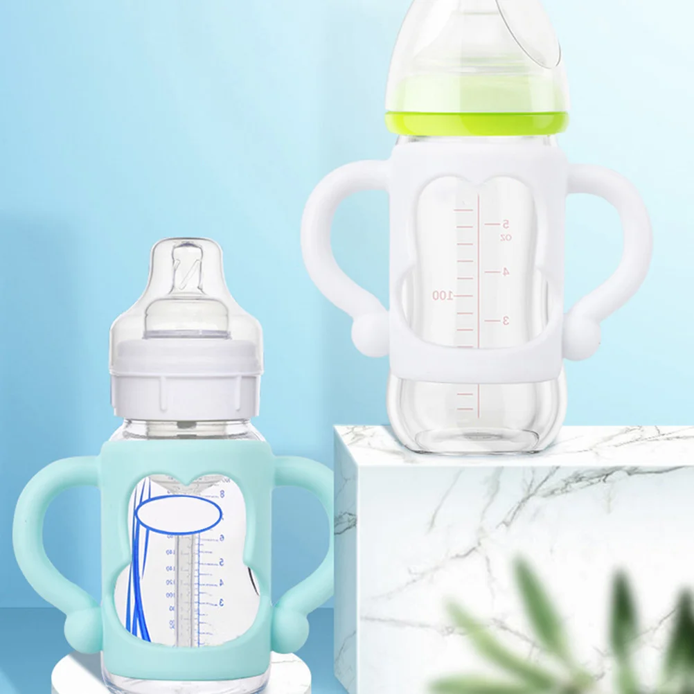 2 Pcs Bottle Handle Feeder Baby Handles Non-slip Accessory Feeding Milk Bottles