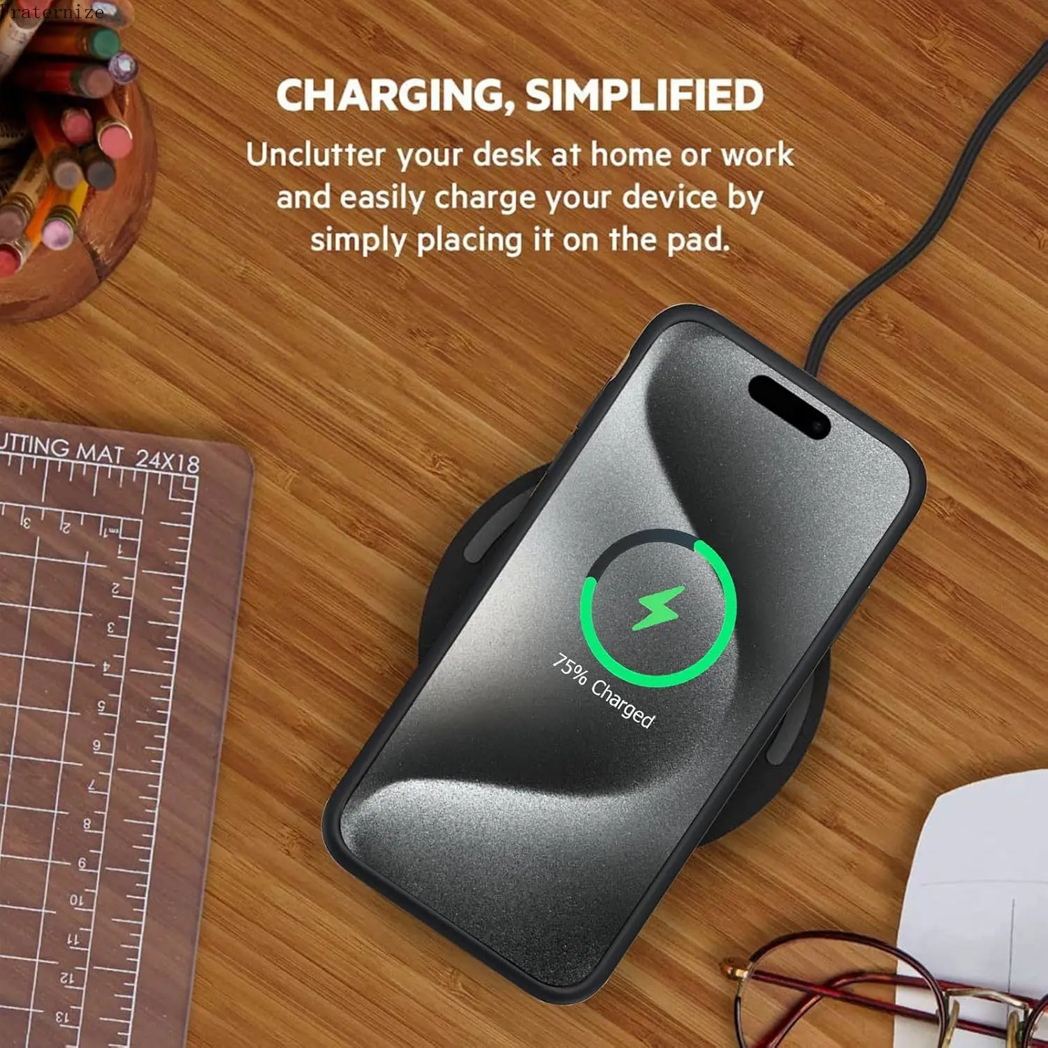 for iPhone 15 Pro Max Magnetic Wireless Battery Charger Case