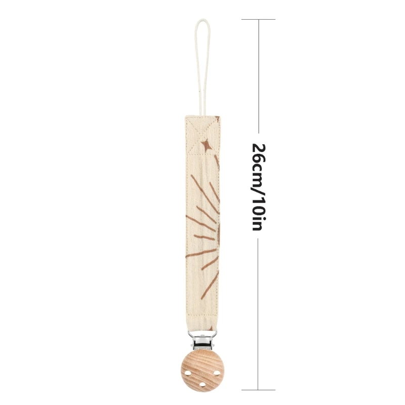 Pacifier accessories Baby pacifier print cotton rope dummy chain anti-drop nipple holder teether toy pendant soother clip