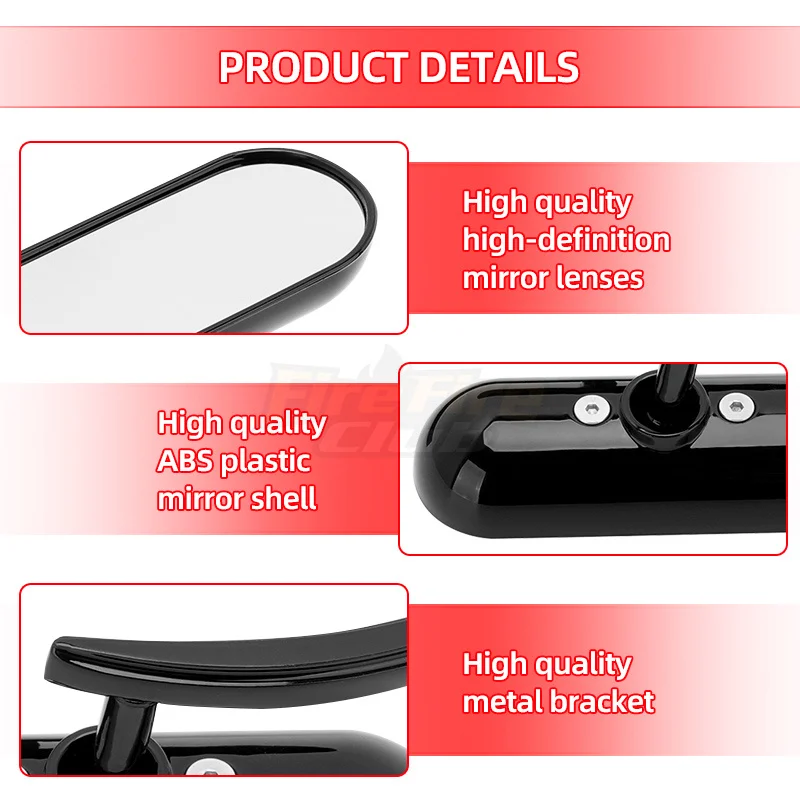 Motorcycle Accessories Motorbike Side Mirrors Mirror For Harley Touring Electra Glide Dyna Fatboy Softail Sportster Breakout motorcycle handle bar mirror