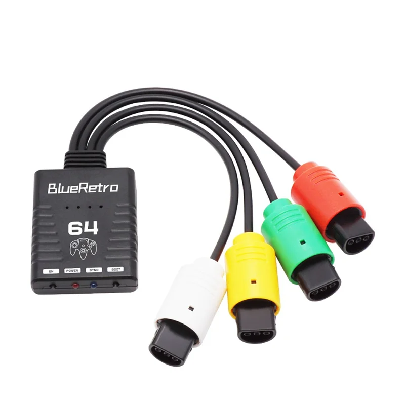 N64 콘솔용 Y60A Bluetooth 무선 게임 컨트롤러 어댑터 최대 4개의 무선 게임 컨트롤러 지원