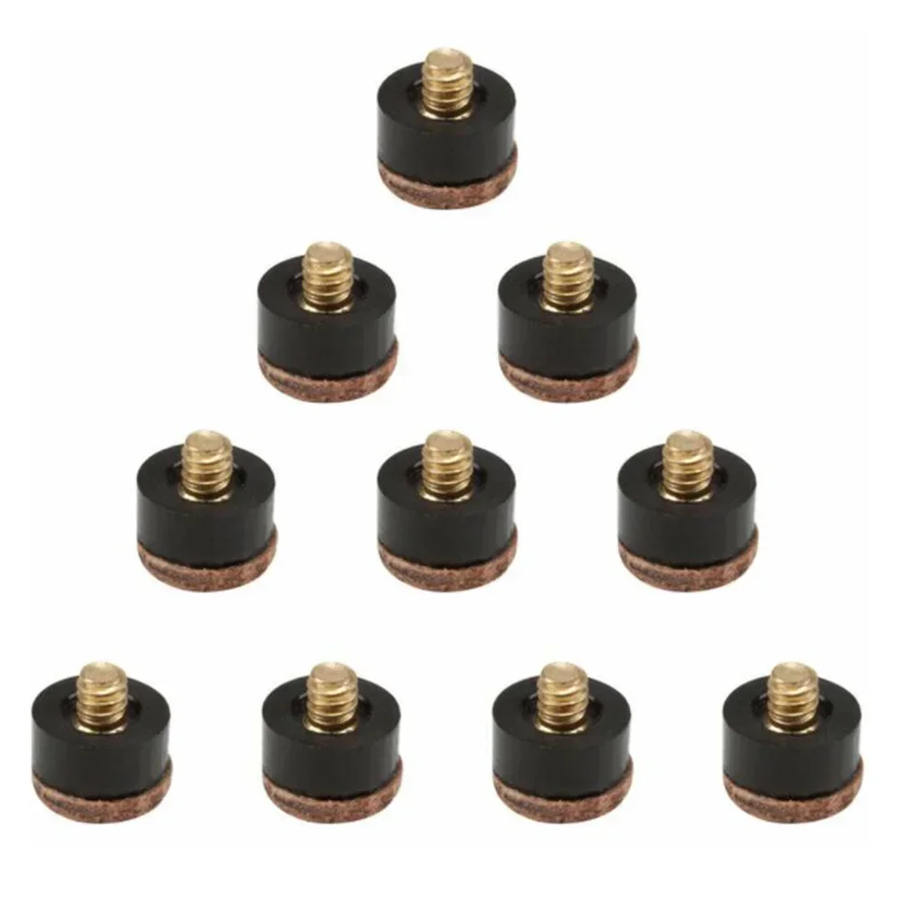 Screw In Cue Tips Snooker Pool Billards Tip Head Parts Economic Pool Table Club Snooker Cue Accessories Red Leather 5/10Pcs billiard cue tip