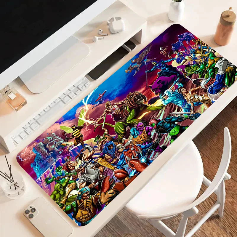 He Man Masters Of Universe Mouse Pad 900X400 Large Gaming Mousepad Gamer Keyboard Mat Kawaii Desk Accessories Deskmat Mats Anime
