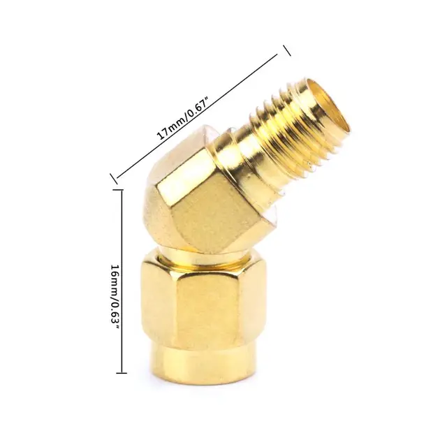 SMA Male To SMA Female 45°135°Bevel Adapter Connector For FPV Goggle Antenna 5
