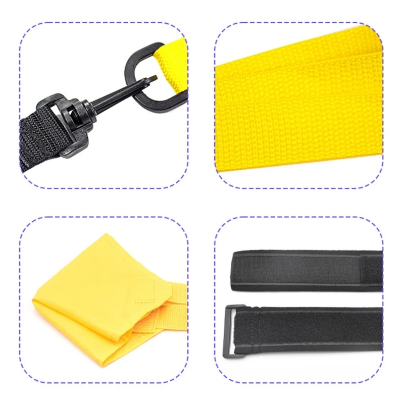 

Swim Parachute Swim Resistance Belt Strength Training Exerciser Belts Drag Parachute Trainer for Children Adults D5QD