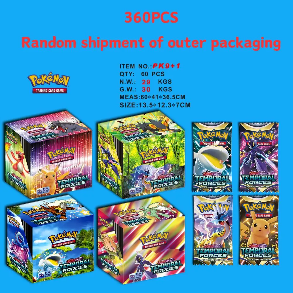 360Pcs Pokemon English TCG Hidden Fates Evolutions Booster Collectible Trading Card Game Children pokemon cards