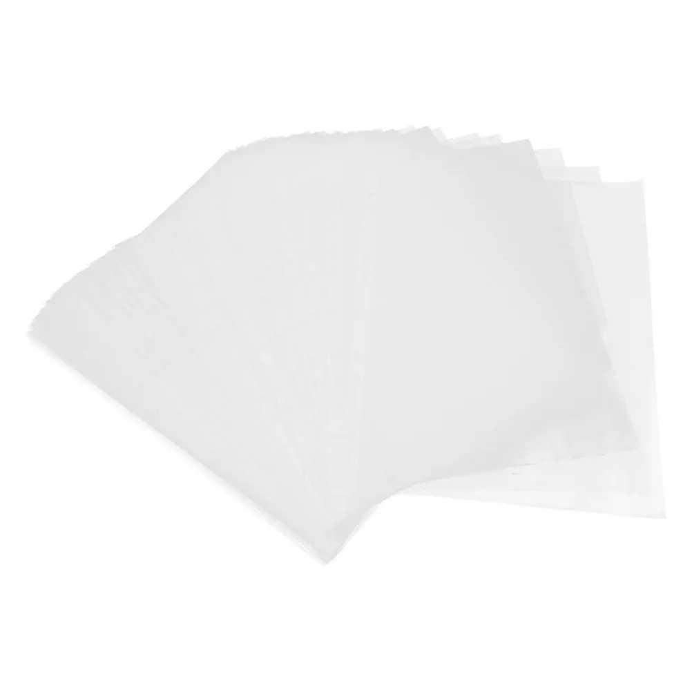 100Pcs 바인더 슬리브 A4 사진용 투명 헤비 듀티 문서 보호대 인증서 레시피 사무실 학교용