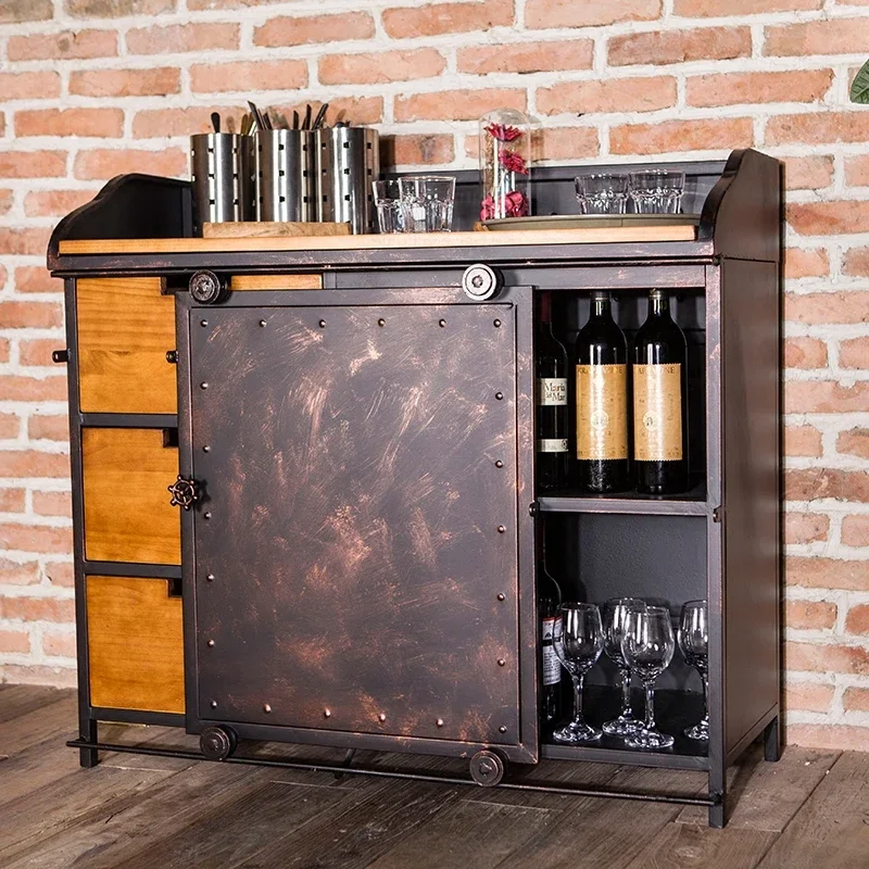 Full Kitchen Cabinet Outdoor Bar Elegant Vintage Wine Stands Whiskey Showcase Accessories Drinks Antique Furniture High End Wall