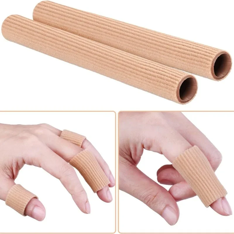 Gel-Zehenschutz | Fingerhülsen und Zehenschläuche aus elastischer Faser | Reibungsabweisender Silikon-Fußschutz | Zubehör für die Fußpflege – Detail 5