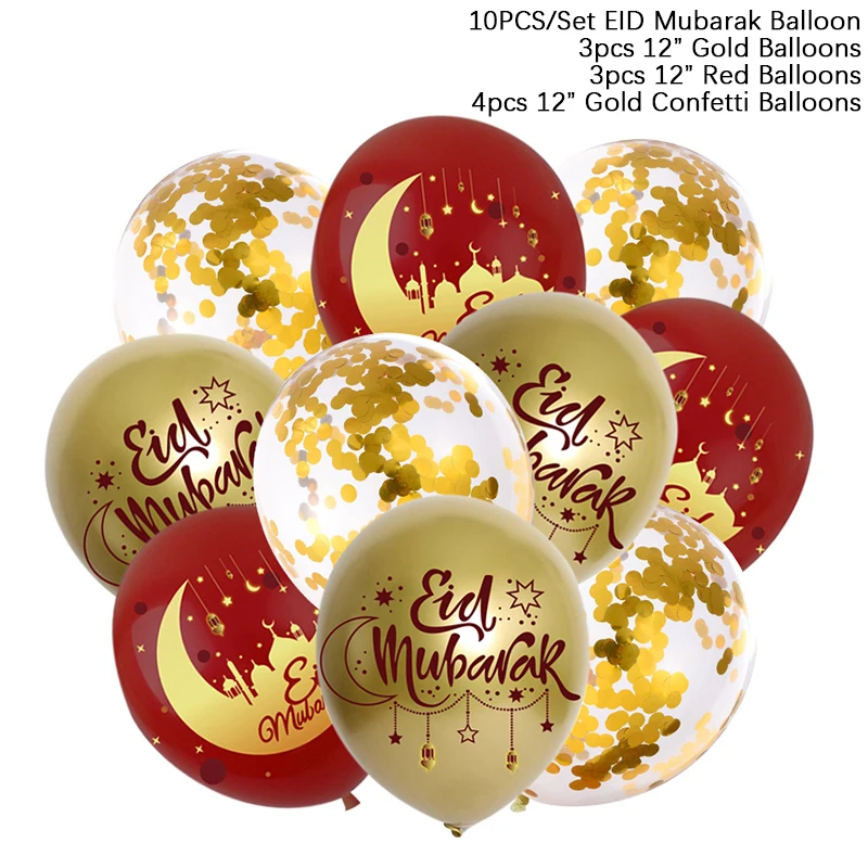 Numbers Wood Signs Wedding EID Mubarak Banner Balloons Ramadan Decoration 2022 Muslim Islamic Festival Eid Mubarak Ramadan Kareem Decor Party Decorations photo booth props printable