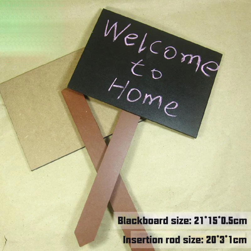 1pc Blackboard Paint Wood Board Small Wooden Chalk Blackboard Kitchen Restaurant Signs Writing Notice Message Mark The Price block calendar for desk perpetual calendar table decor with rabbit design solid wood wrought iron for dining table kitchen small