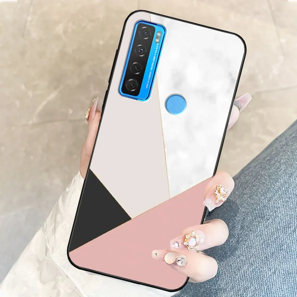 Luxurious TPU Soft Silicone Marble Animal Phone Case - Shockproof Bumper Shell