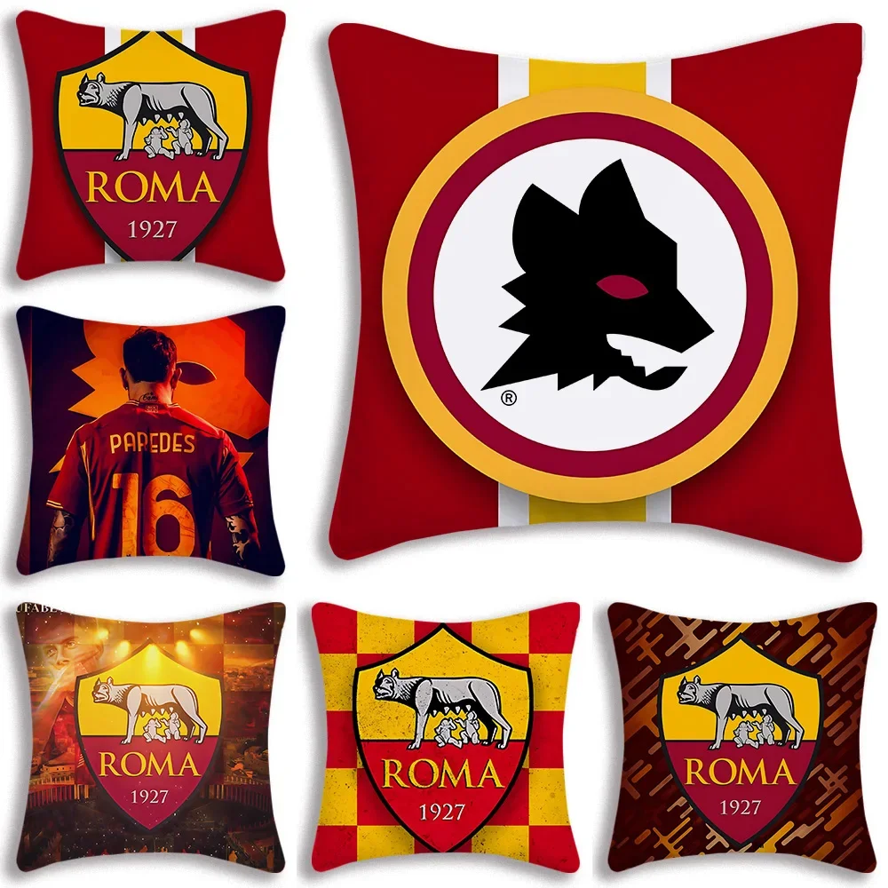 Pillow Covers Cartoon A-ASS R-RomaS Sofa Decorative Home Double-sided Printing Short Plush Cute Cushion Cover