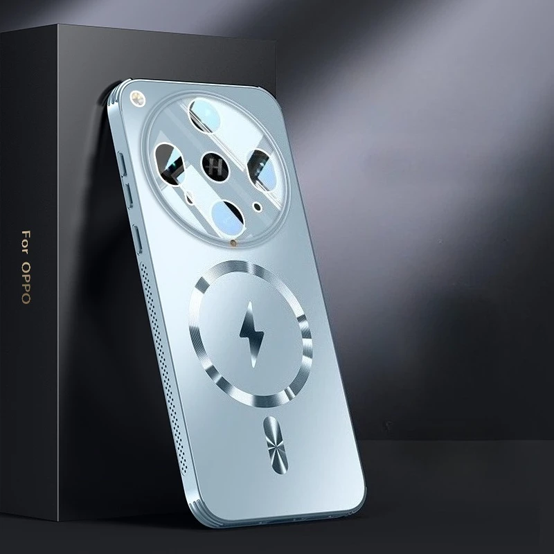 Magsafe-Compatible Frosted Shockproof Case with Lens Protection