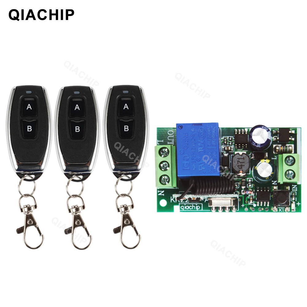 

3RC 1R RF Transmitter 433 Mhz Remote Controls With Wireless Remote Control Switch AC 110V 220V 1CH Relay Receiver Module