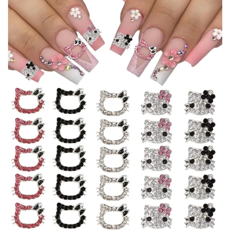 

10 шт., подвески для ногтей «Hello Kitty»