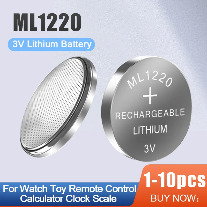 Batteria Ricaricabile ML1220 3V Per CMOS BIOS - Compatibile Con MAXELL E FDK, Per Motherboard E Dispositivi Elettronici - Foto 2