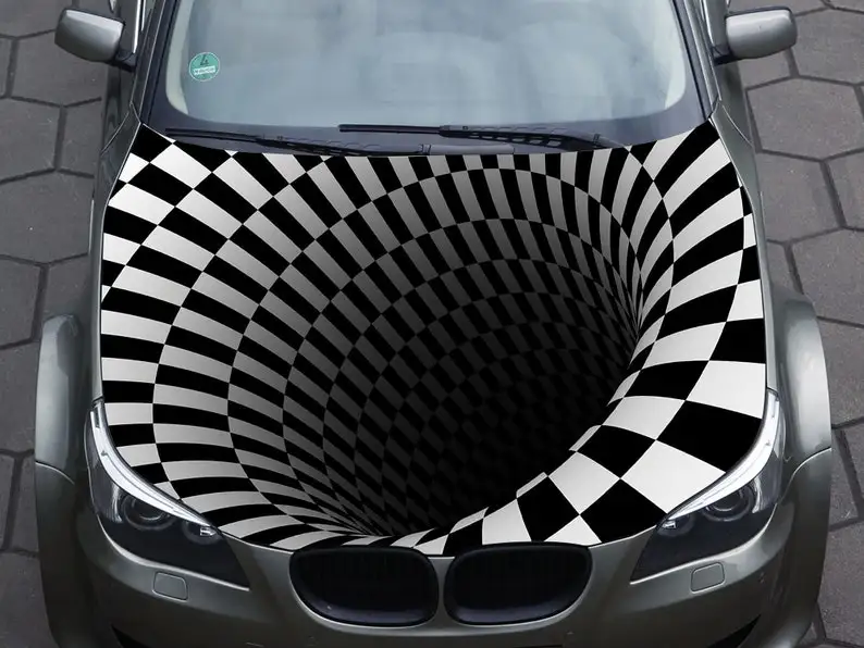 

Car Hood Decal, Vinyl, Sticker, Graphic, Wrap Decal Truck Decal Truck Graphic Bonnet Decal Skull F150 Tunnel Abstract Chess