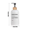 3 Pack Soap Dispenser Shampoo and Conditioner Dispenser Body Wash Shower Bottles Refillable Lotion Dispenser Bottle 6