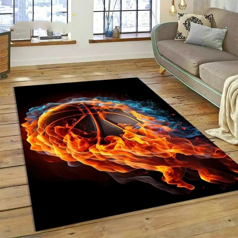 Tapis de cadre de terrain de basket-ball pour chambre d'enfants