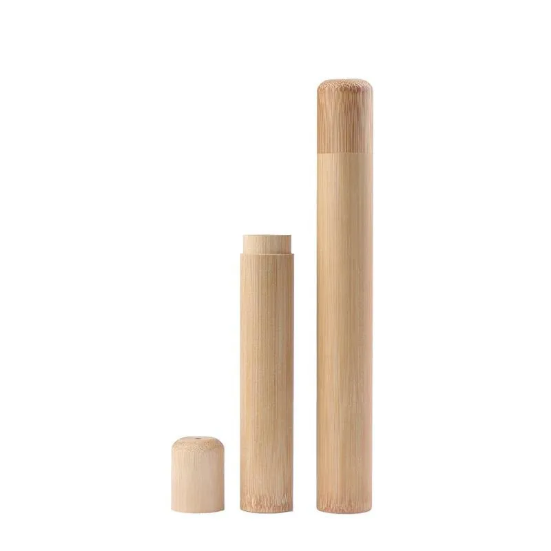 Bamboo Toothbrush Holder 21/16cm Case 1pc
