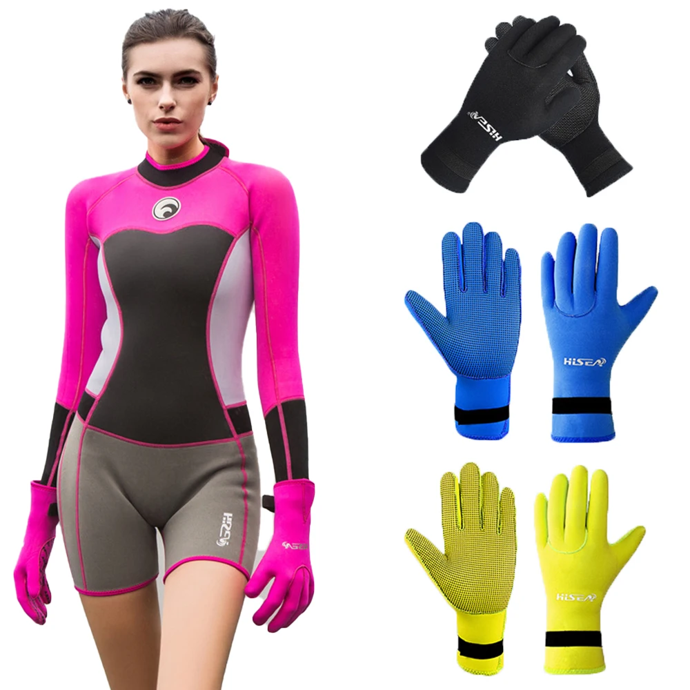 

3MM Neoprene Diving Gloves Warm Adult Snorkeling Swimming Gloves Fashion Men's and Women's Water Sports Fishing Surfing Gloves