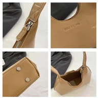 Sac à bandoulière en cuir verni pour femmes, marque de luxe, fourre-tout de bonne qualité, sac à aisselles étanche, couleur unie, sac à main pour femmes 6
